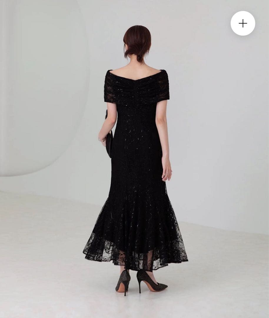 専用LEJA 2WAYレース花柄オフショルダーマーメイドワンピースドレス