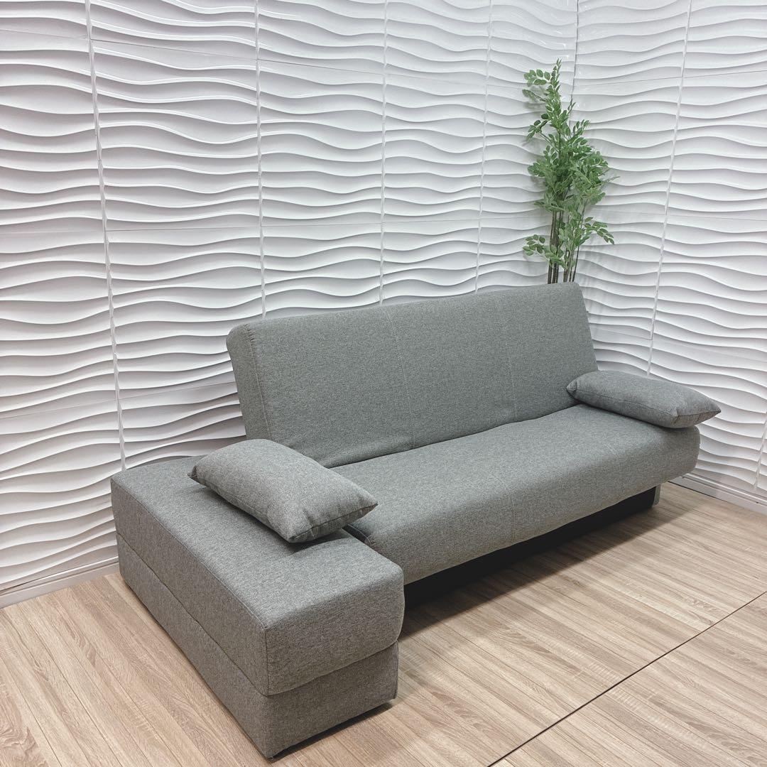 ◇大阪府 神戸市 配達料無料！◇ニトリ◇収納付きソファベッド◇スツール付き◇