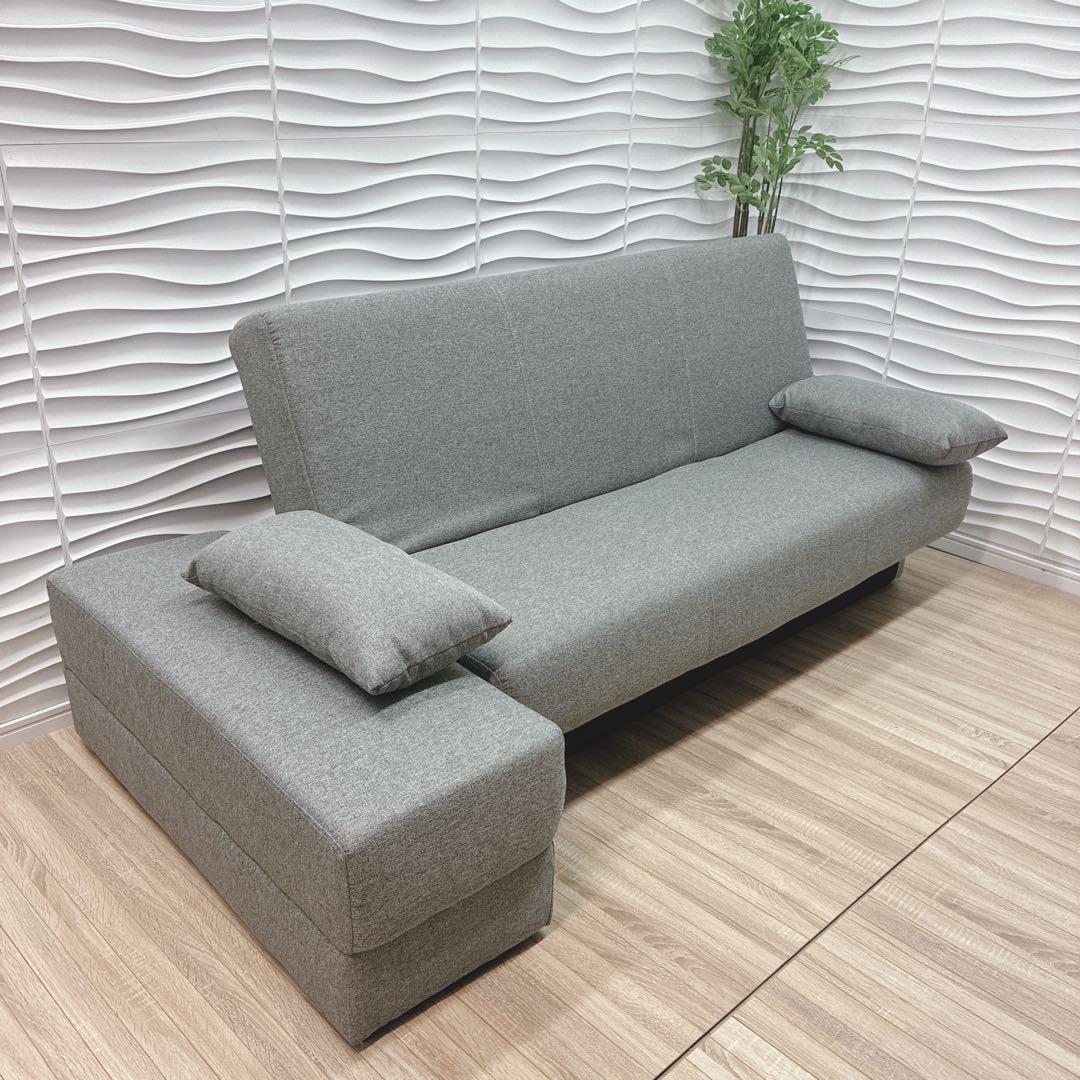 ◇大阪府 神戸市 配達料無料！◇ニトリ◇収納付きソファベッド◇スツール付き◇