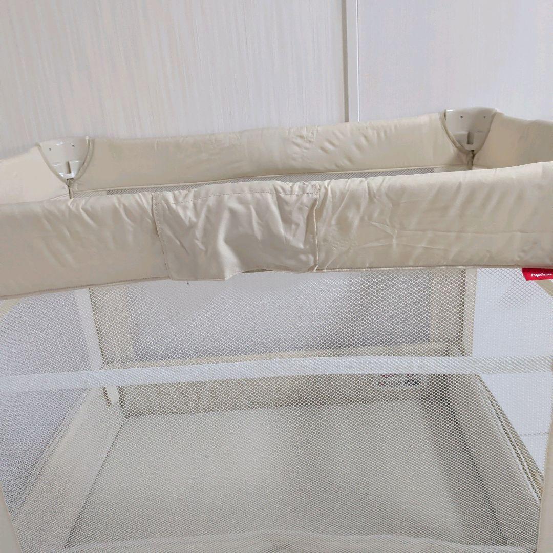 【美品】Aprica アップリカ ベビーベッド ココネルエアー ミルク