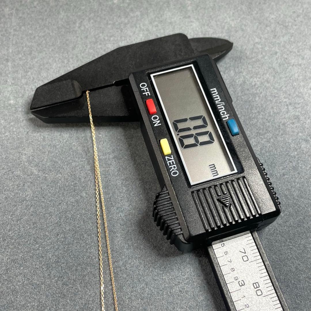 専用JZ12★K18PG 長44.5cm 幅0.8mm 調整可能 カットあずき