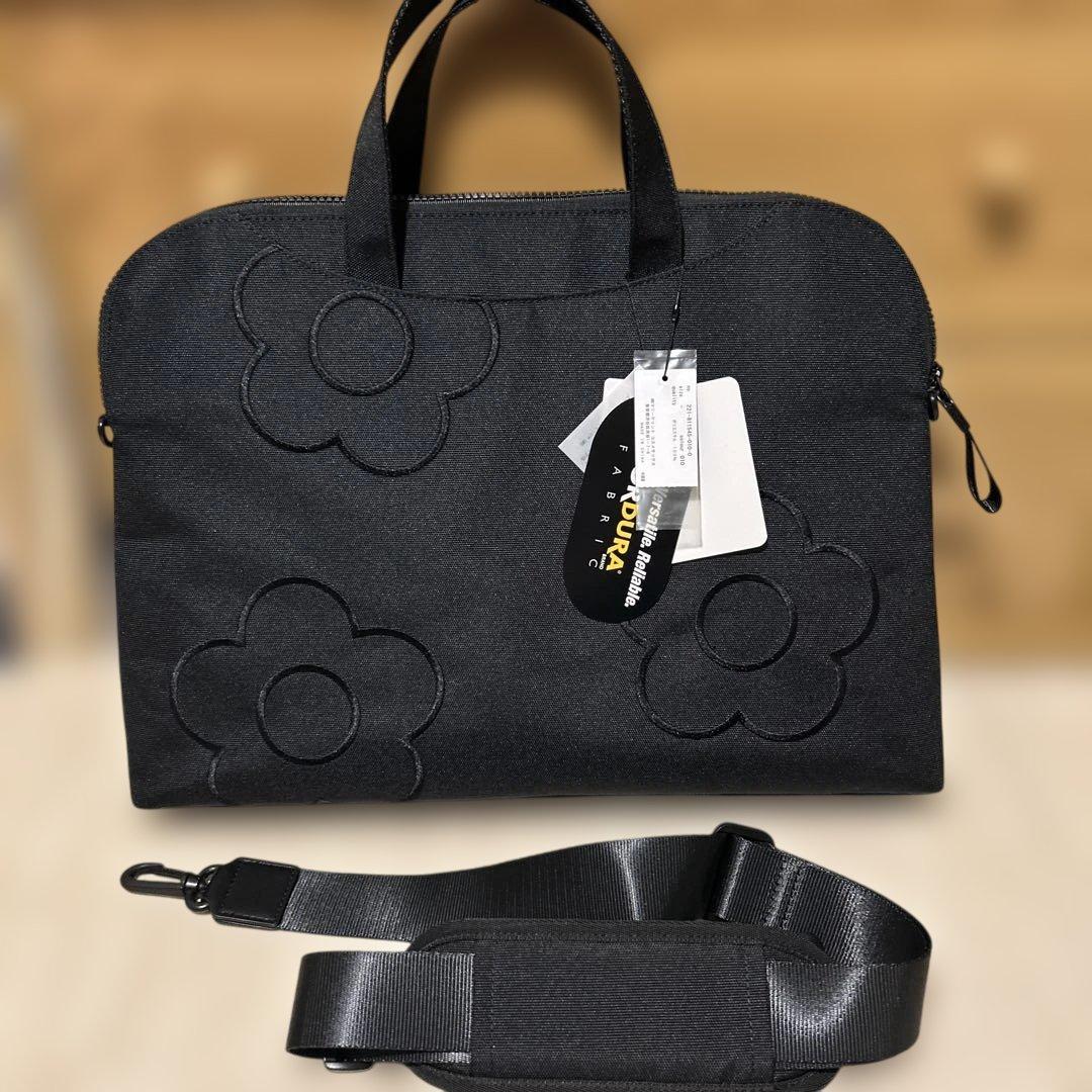 【未使用品】MARY QUANTマリークワント　ビジネス　PCバッグ　ブラック