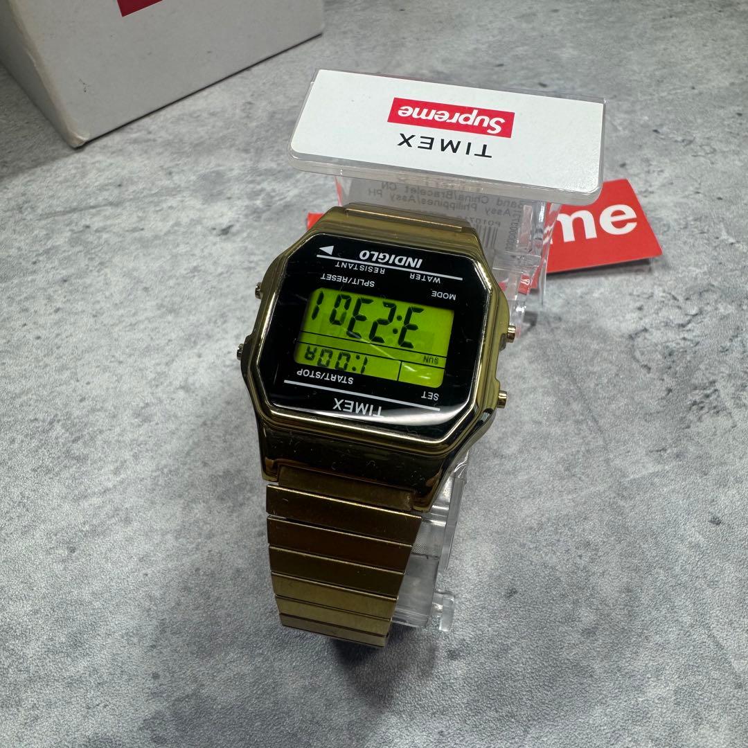 Supreme × TIMEX 19AW ゴールド デジタル腕時計 新品未使用