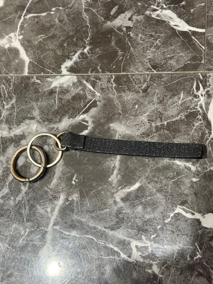 BALENCIAGA キーリング ラメブラック