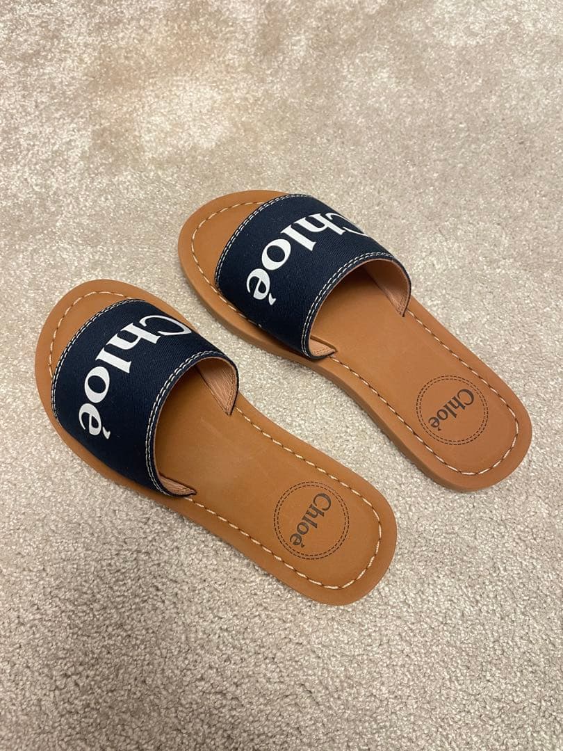 クロエ chloe キッズ サンダル Dior キャラメル ボンポワン シューズ