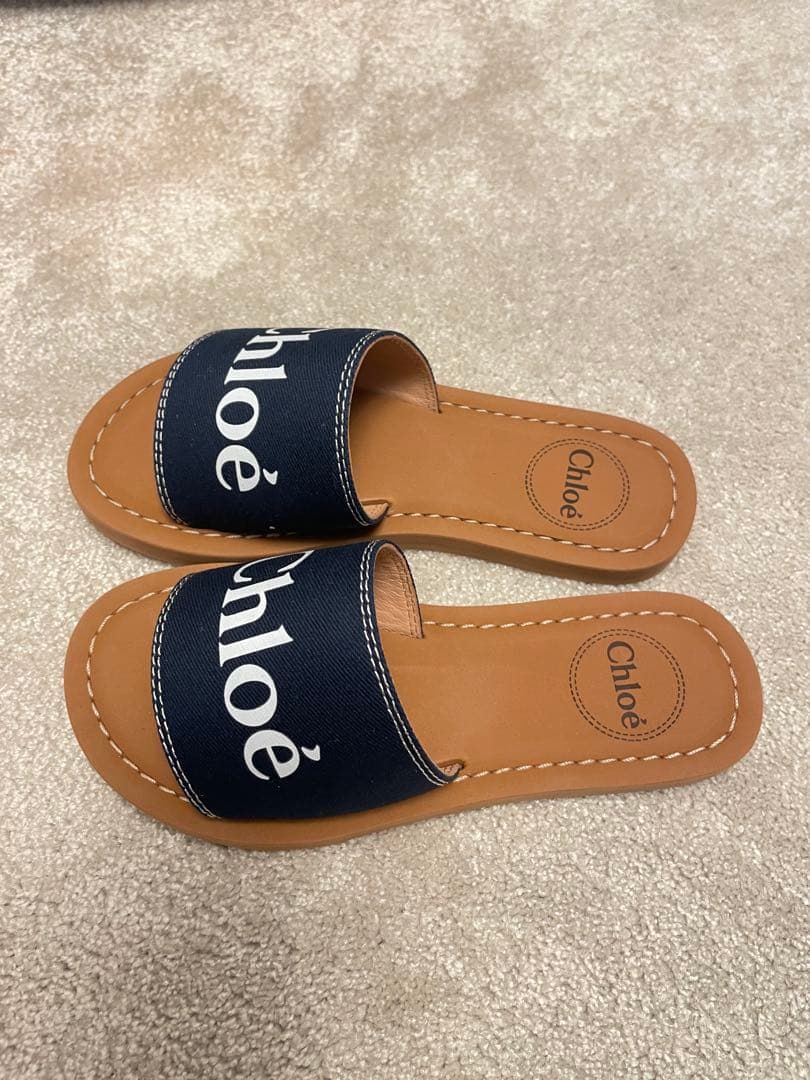 クロエ chloe キッズ サンダル Dior キャラメル ボンポワン シューズ