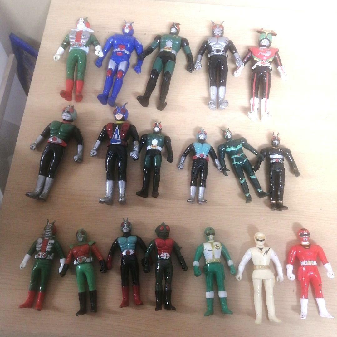 【まとめ売り】ウルトラマン 仮面ライダー ウルトラ怪獣 戦隊 ソフビ人形 フィギ