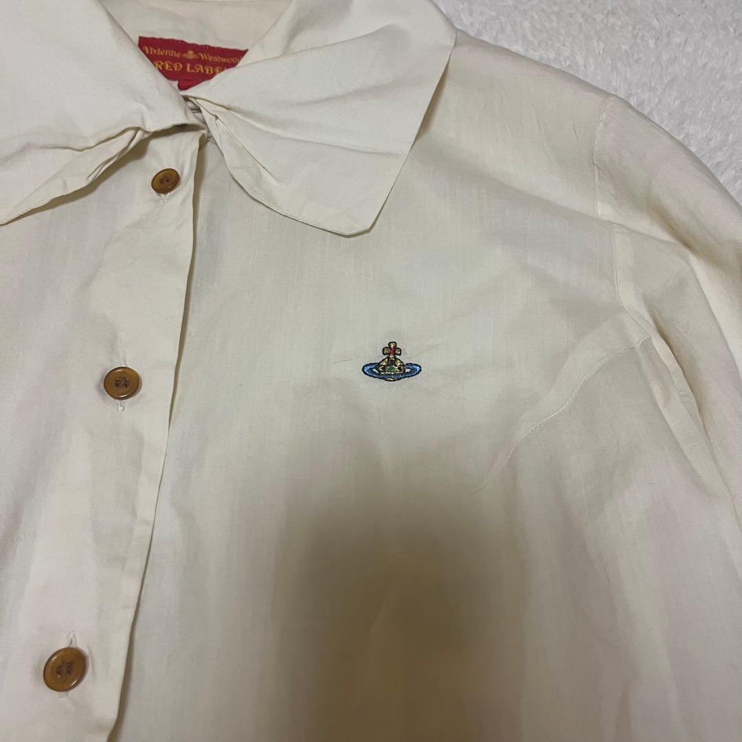 変形襟長袖シャツ★ブラウス★ヴィヴィアンウエストウッド★インポート★イタリア製