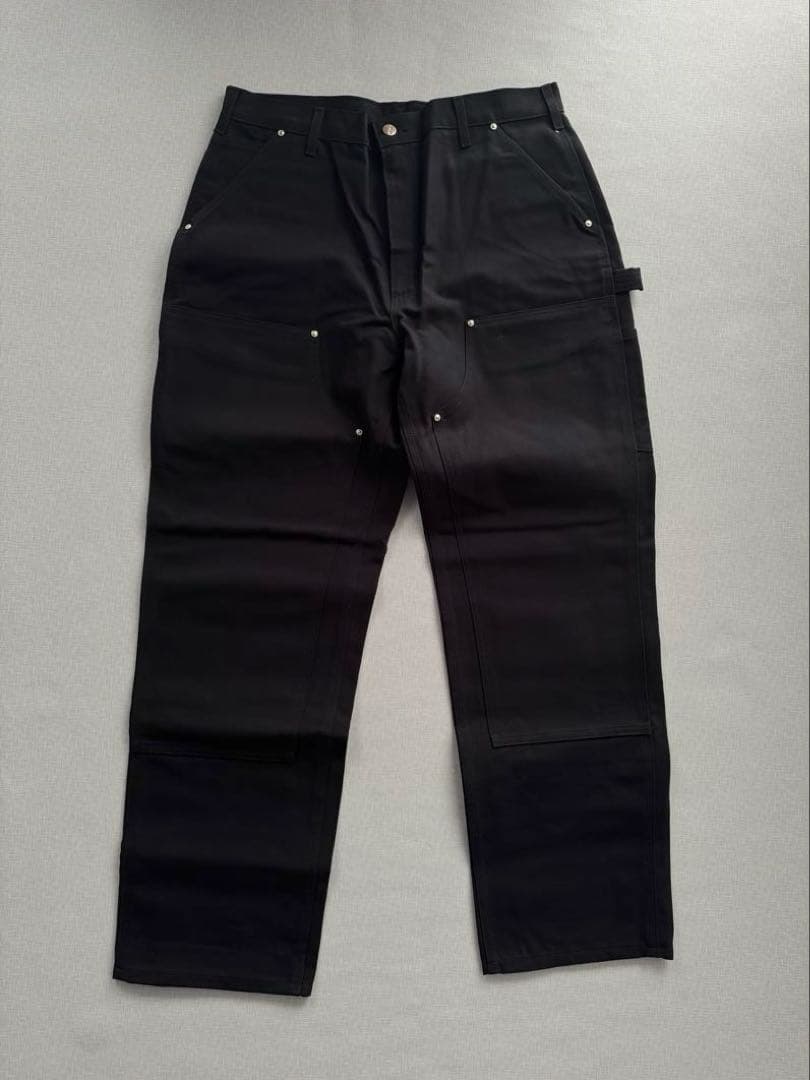 快*様 新品 USA製 Carhartt ダブルニー B01 BLK 36 x
