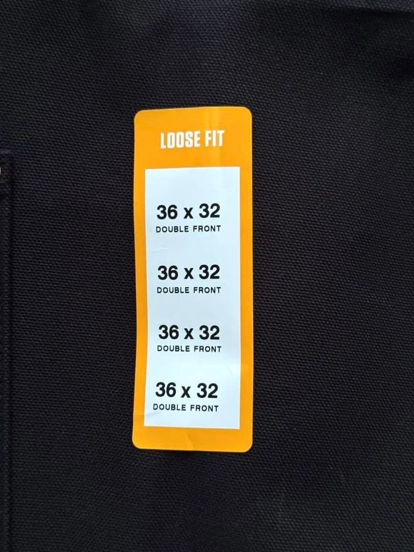 快*様 新品 USA製 Carhartt ダブルニー B01 BLK 36 x