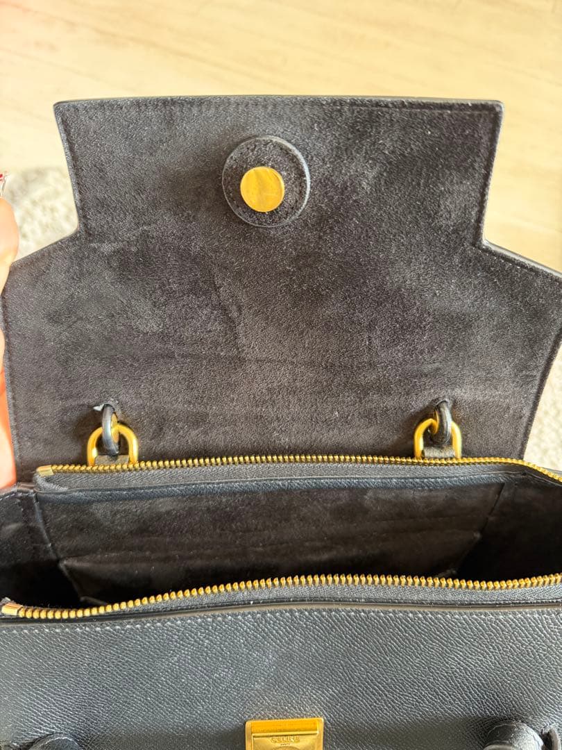 極美品！セリーヌCELINE ベルトバッグマイクロ　ブラック