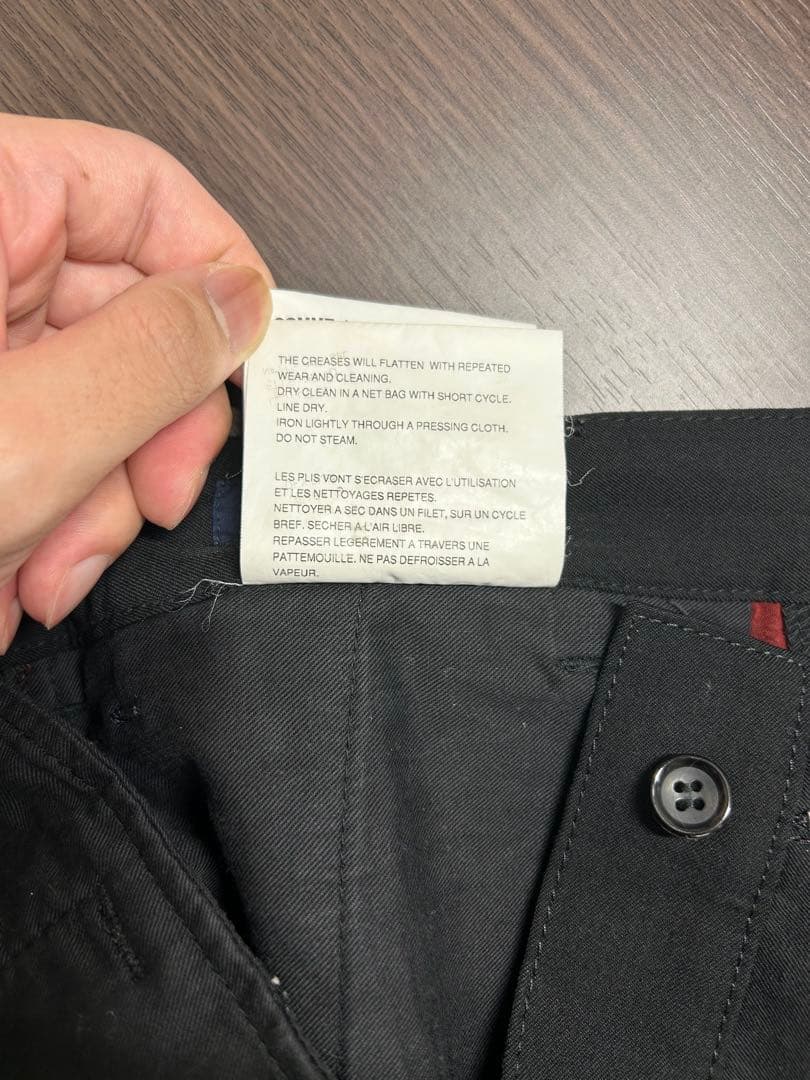 コムデギャルソン オム アーカイブ スラックス 黒 ブラック AD2006