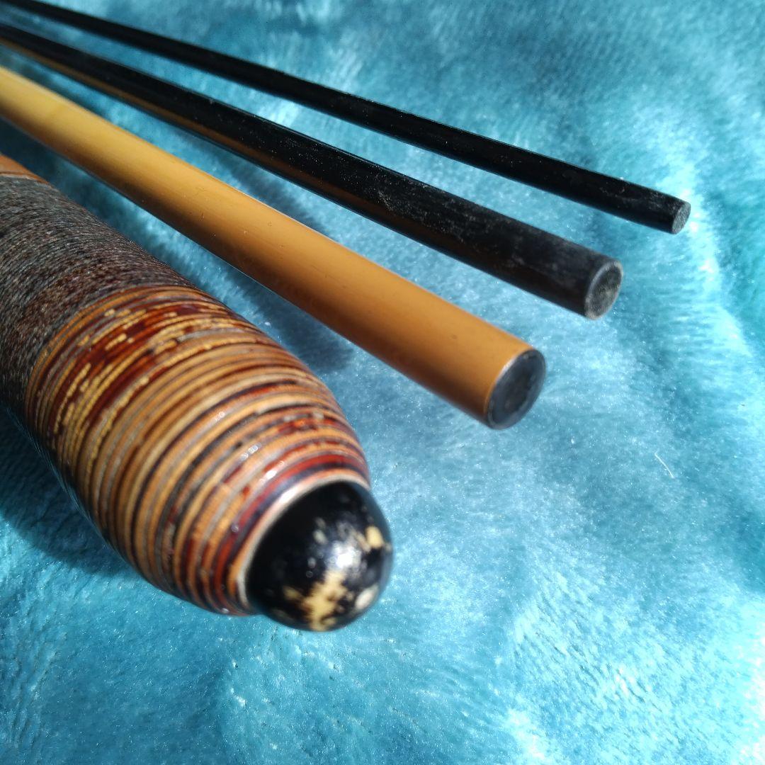 ★ヘラ竿【ジャンク品/実釣OK】★2本セット　朱紋峰先ぬけ15尺/品名不詳12尺