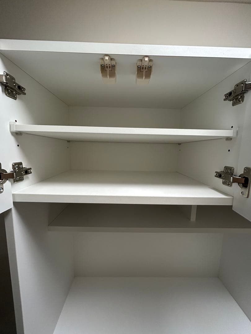 美品　ニトリ キッチンボード エトナ90KB WH/SI