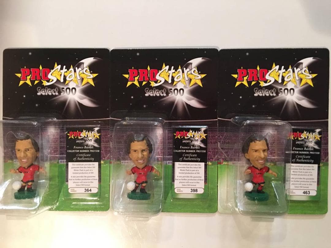 コリンシアン・セレクト500【フランコ・バレージ＊ACミラン/アウェイ】×３体