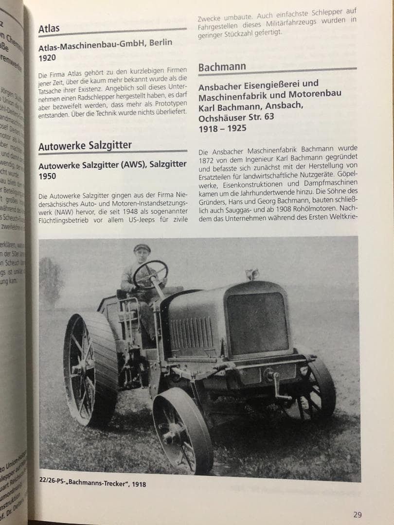 洋書 Deutsche Traktoren seit.1907