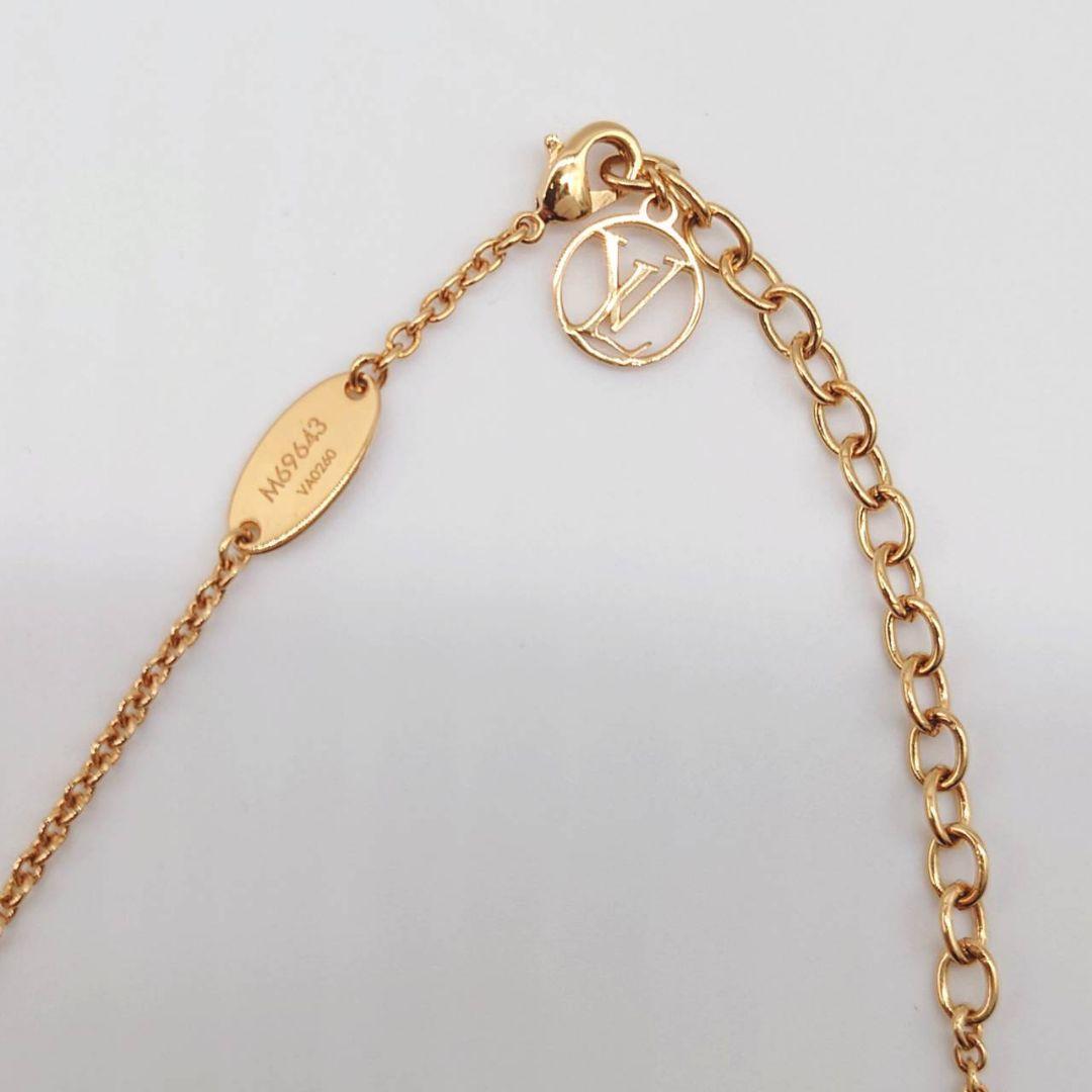 【美品】ルイヴィトン ネックレス コリエ LtoV バイカラー M69643