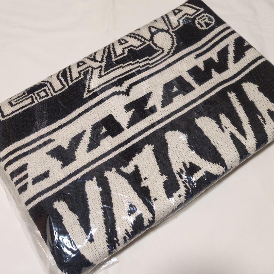 矢沢永吉 YAZAWA ラグマット(スリーロゴ) ブラック/ホワイト