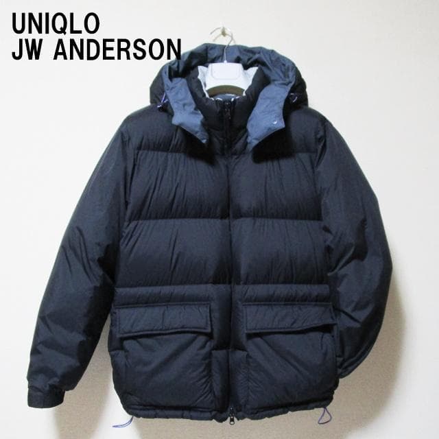 極美品UNIQLO and JW ANDERSON リバーシブルダウン 黒/ｌ