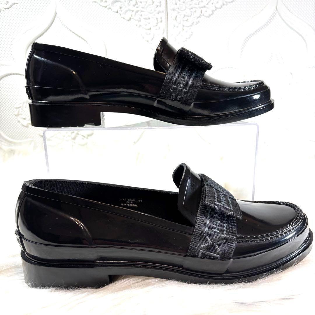 新品HUNTERハンター リファインドボウグロス ペニーローファー 完全防水