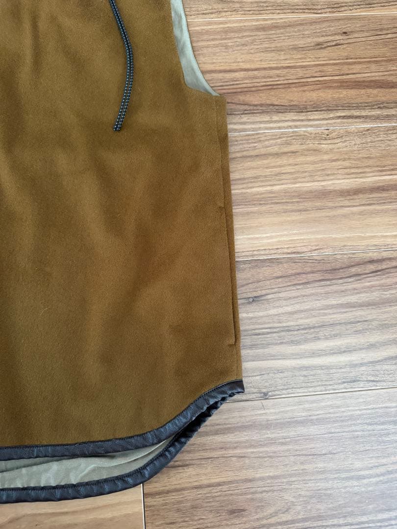 THE NERDYSブラウン ベストMELTON Over Vest Brown