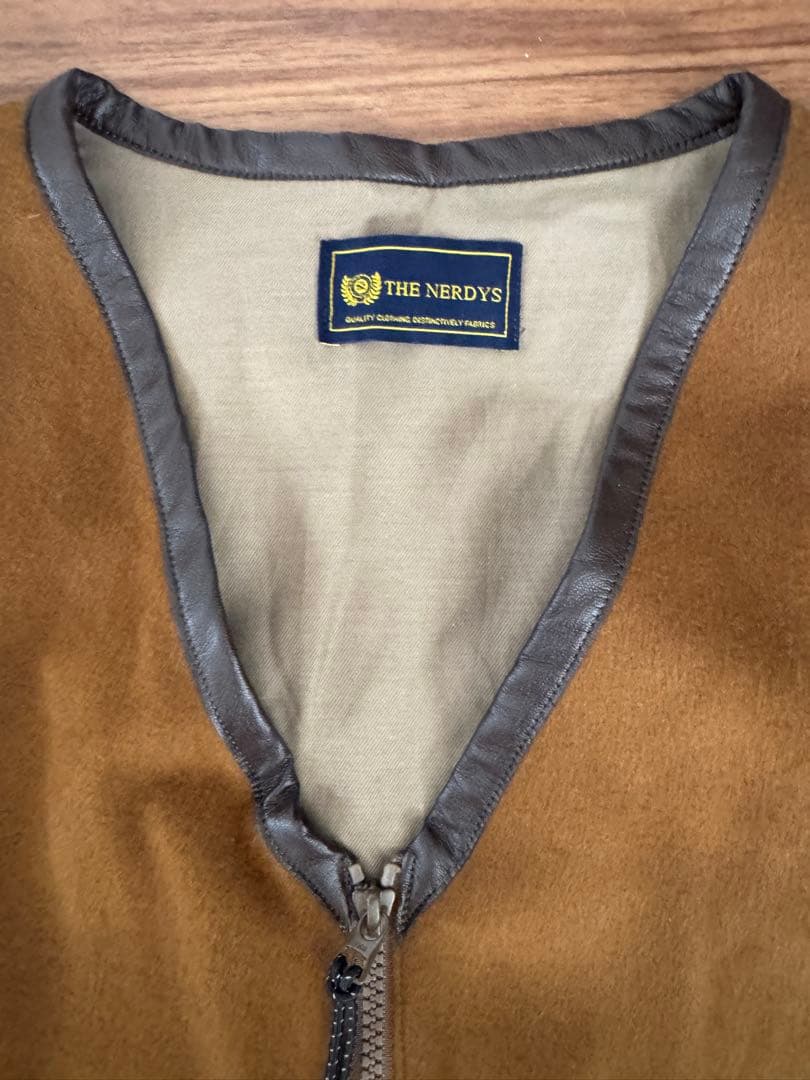 THE NERDYSブラウン ベストMELTON Over Vest Brown
