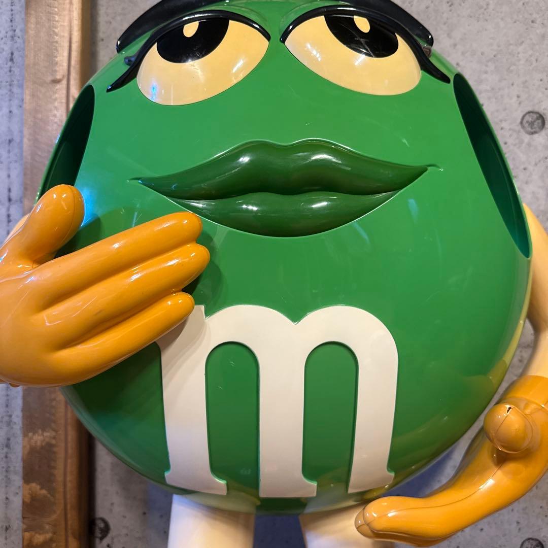 M&M's グリーン　キャラクター ディスプレイ　レア色