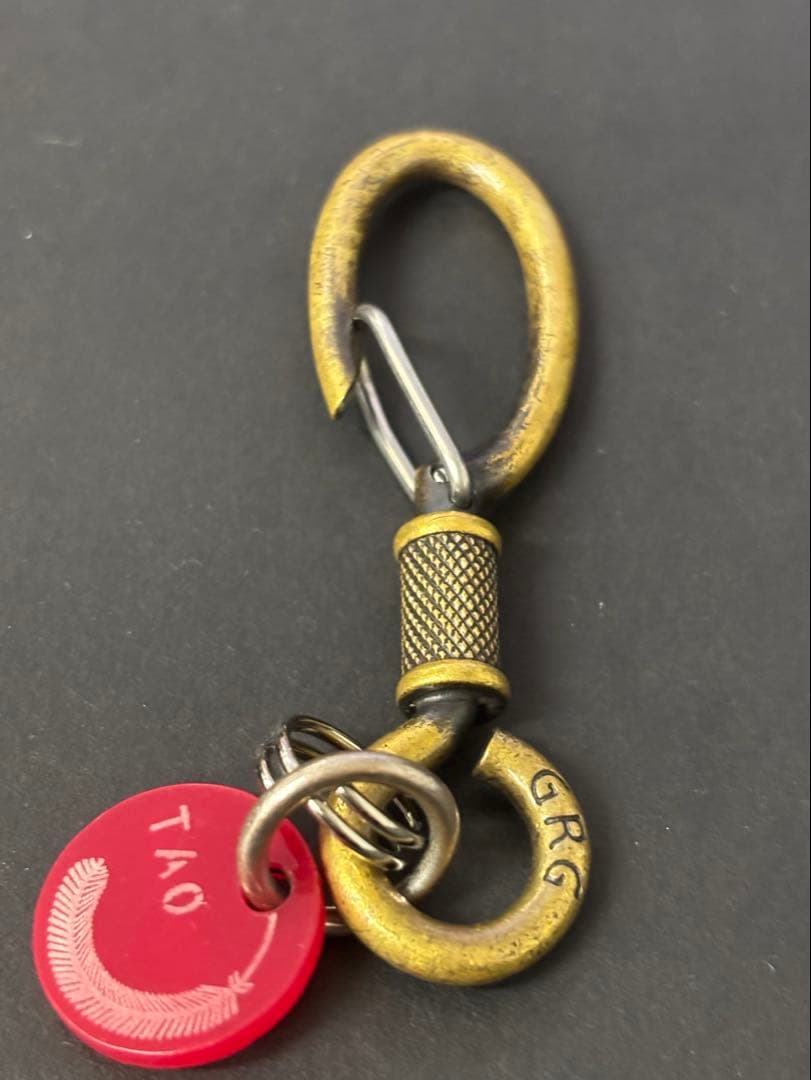 GERUGA ゲルガ フック型キーホルダー BRASS / BLACK加工