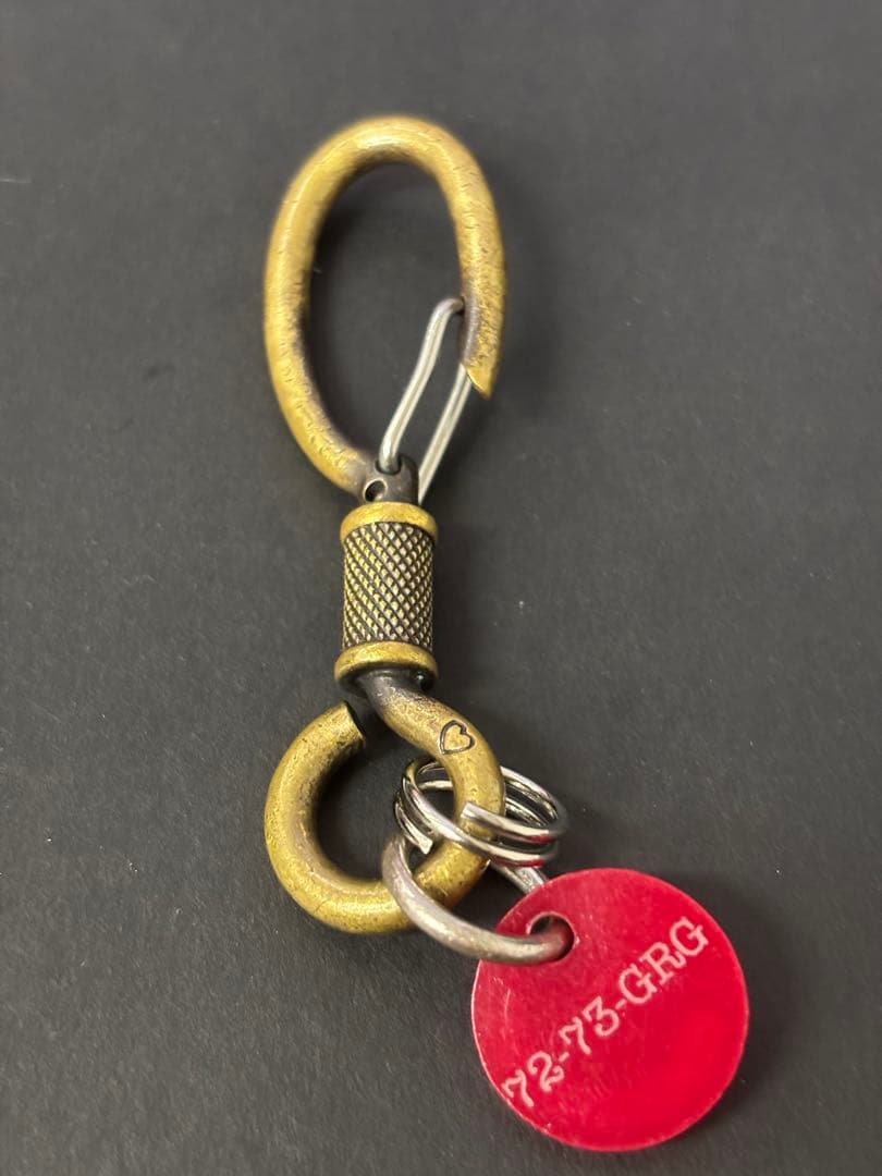 GERUGA ゲルガ フック型キーホルダー BRASS / BLACK加工