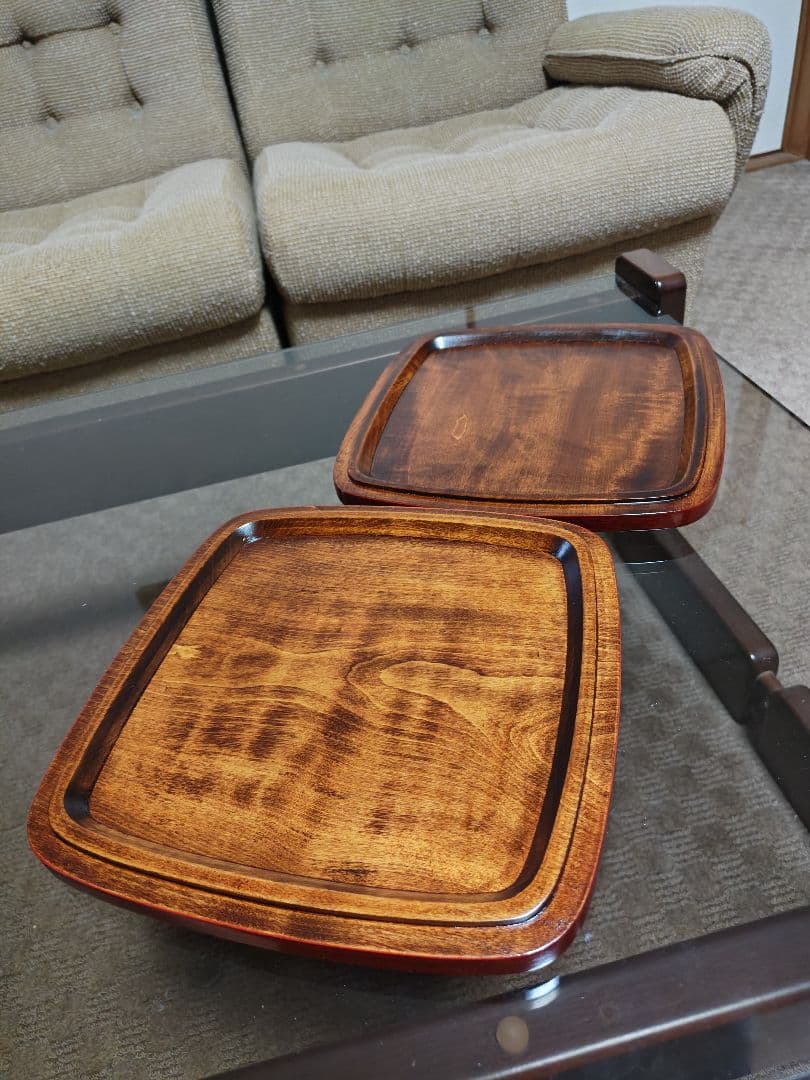 【香川漆器】8寸(24cm)四段角重(後藤塗、天然木くりぬき)