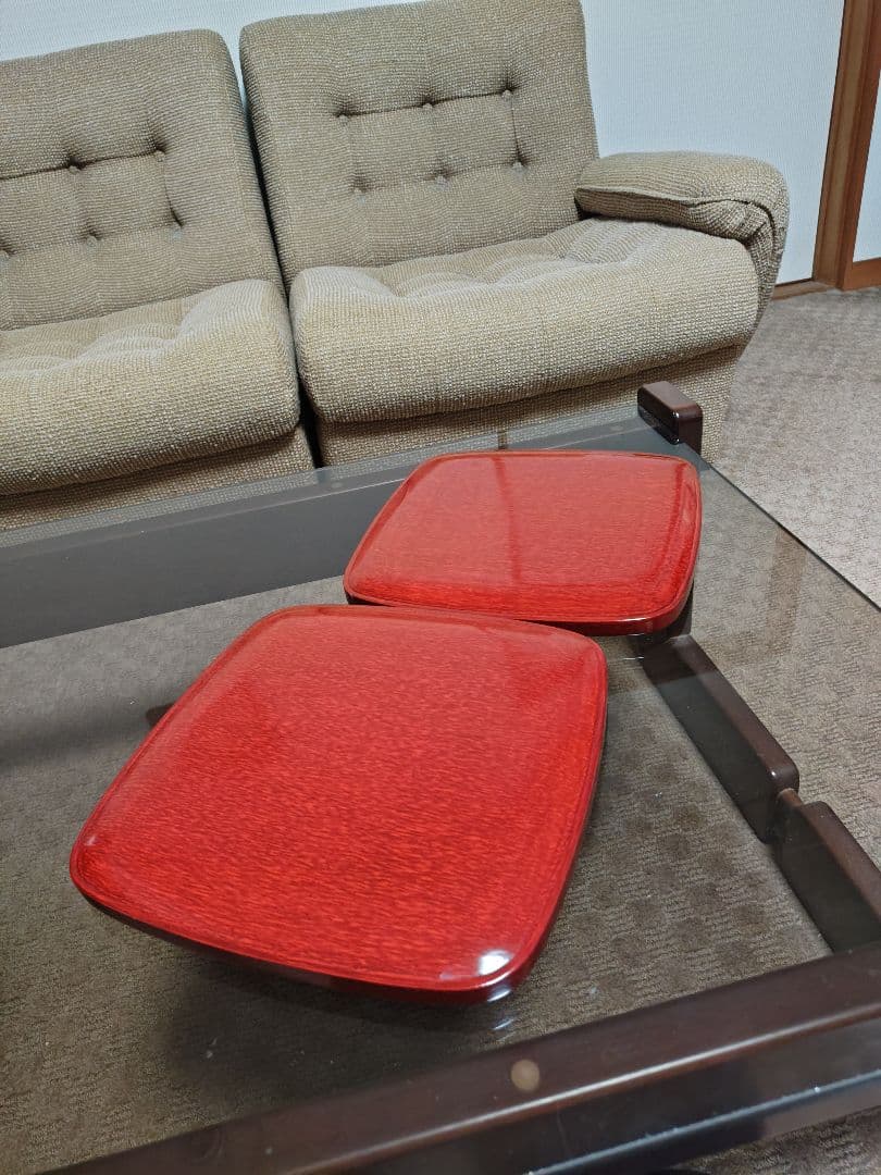 【香川漆器】8寸(24cm)四段角重(後藤塗、天然木くりぬき)