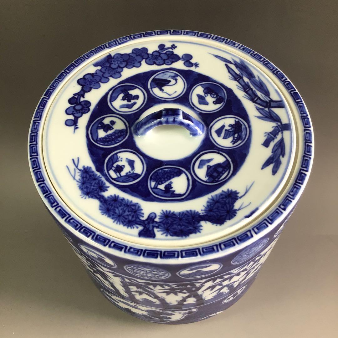 Ｒ２３５　水指　『橋本喜泉造』『祥瑞写松竹梅』『一重口水指』　共箱　茶道具