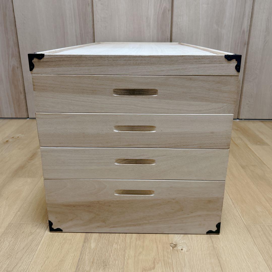 桐 衣装ケース 5段 桐箱 桐ケース 桐箪笥 着物入れ 深型1段 浅型3段 蓋付