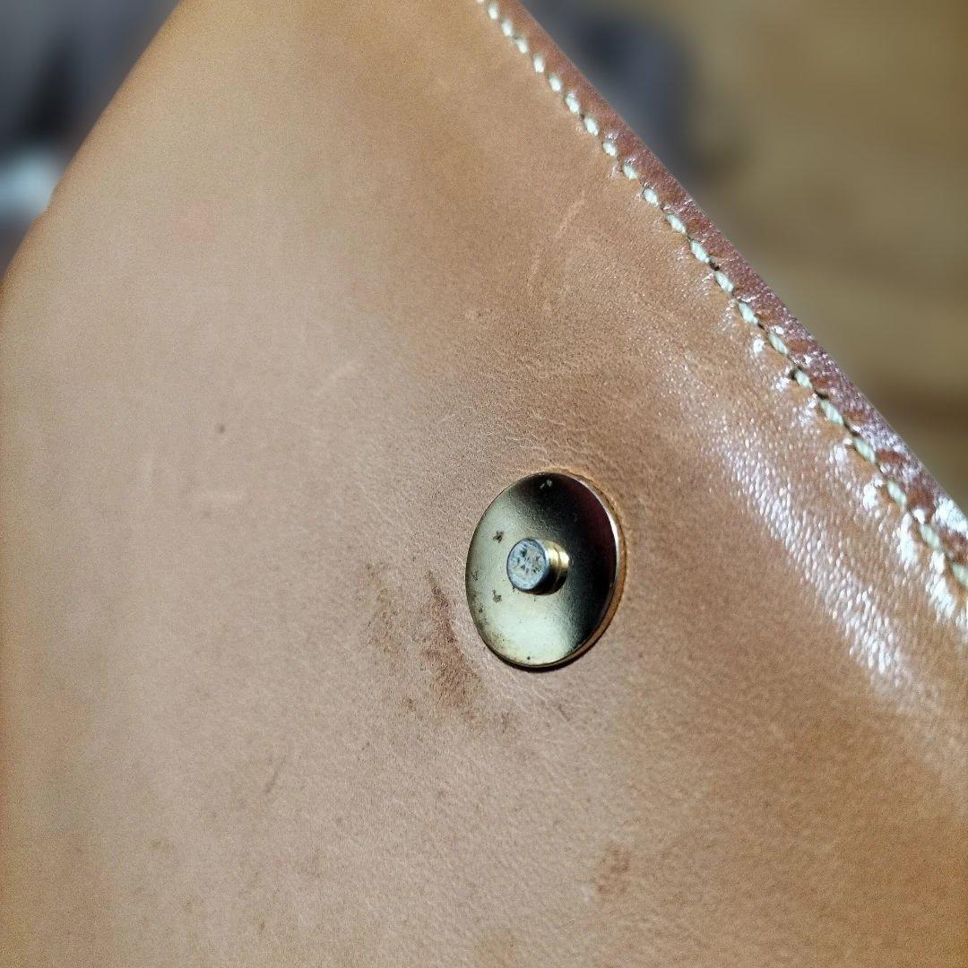 CELINE ハンドバッグ マカダム柄 PVC レザー ベージュ