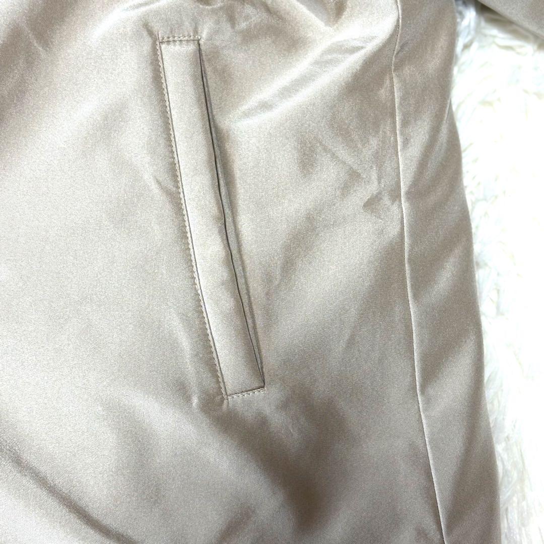 BALMAIN リバーシブル 毛皮ハーフコート フォックスファー シルク