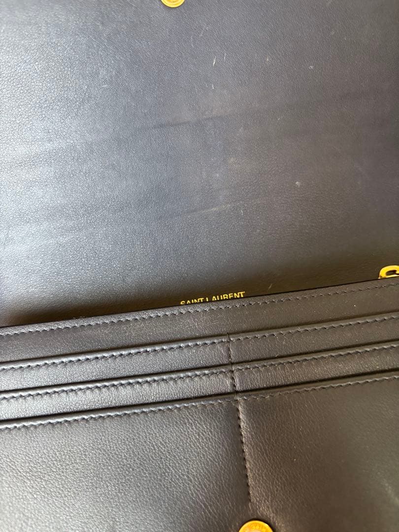 SAINT LAURENT 長財布　ネイビー