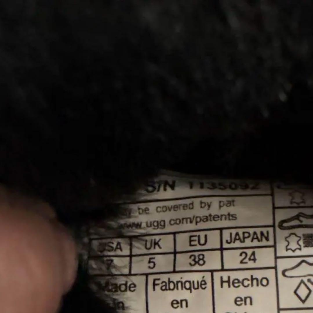 美品！　UGG アグ　ブラック ムートンブーツ　24cm