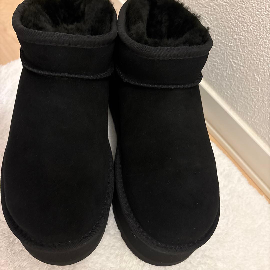 美品！　UGG アグ　ブラック ムートンブーツ　24cm