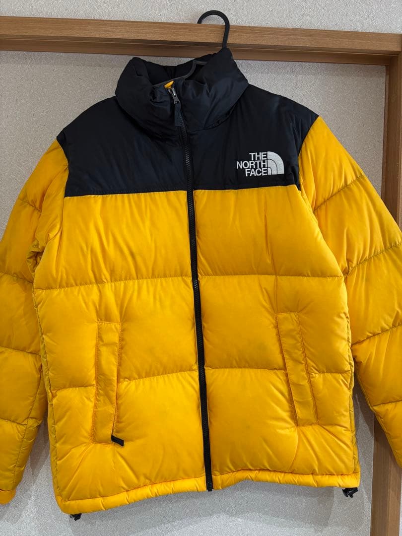 THE NORTH FACE ダウンジャケット Ｌ　イエロー/ブラック