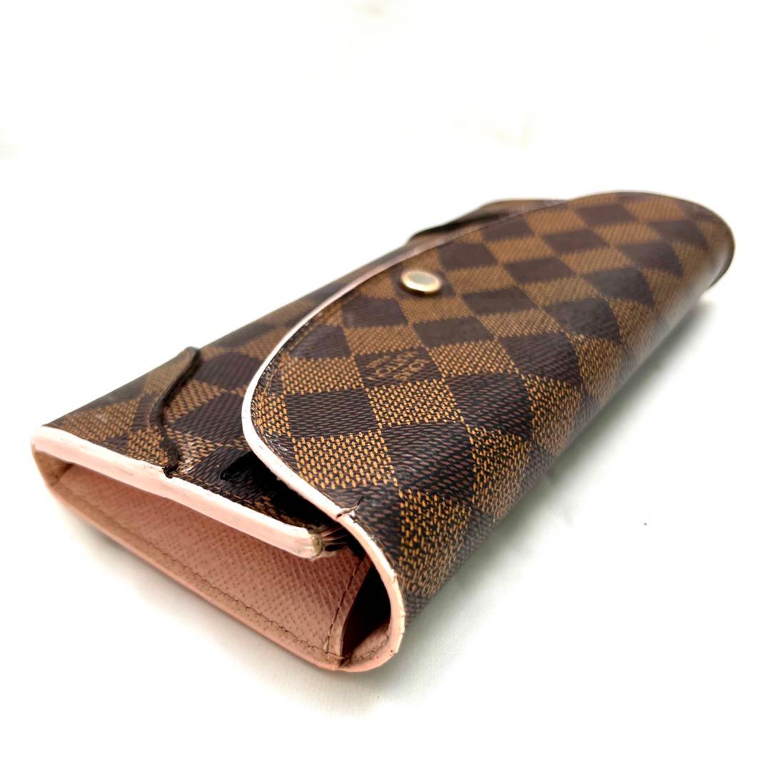 ルイヴィトン ダミエ エベヌ ポルトフォイユ カイサ ローズバレリーヌ