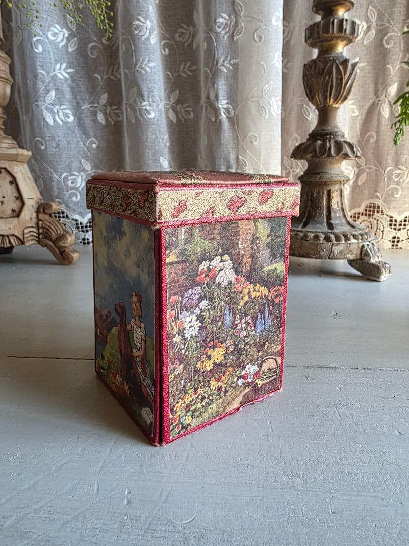 イギリスアンティーク ビンテージ 収納型メルスリーボックス