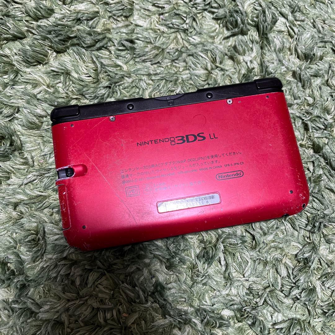 ニンテンドー3DS LL レッド ゲームソフト5本セット 充電器付き