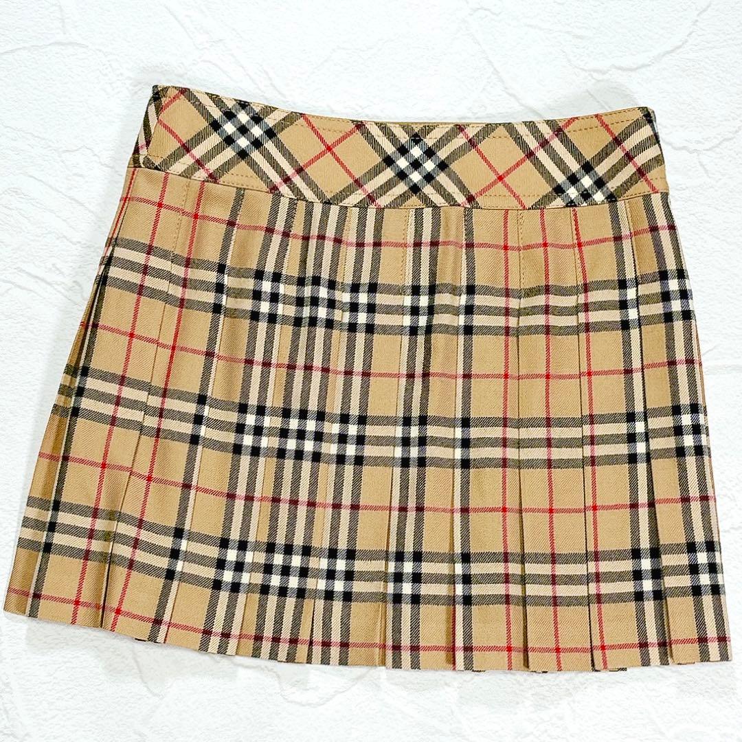 美品✨BURBERRY BLUE LABEL　プリーツミニスカート　ノバチェック
