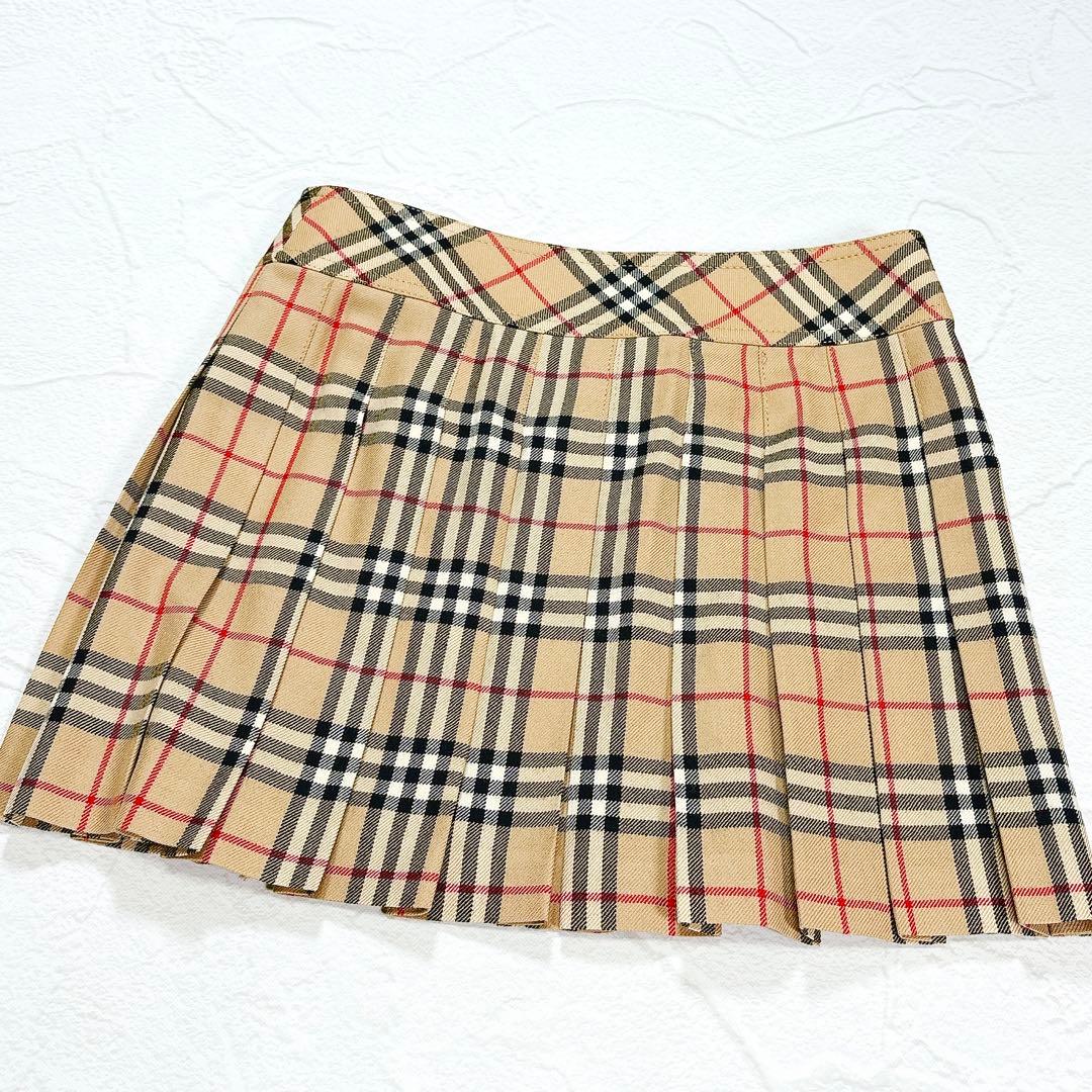 美品✨BURBERRY BLUE LABEL　プリーツミニスカート　ノバチェック