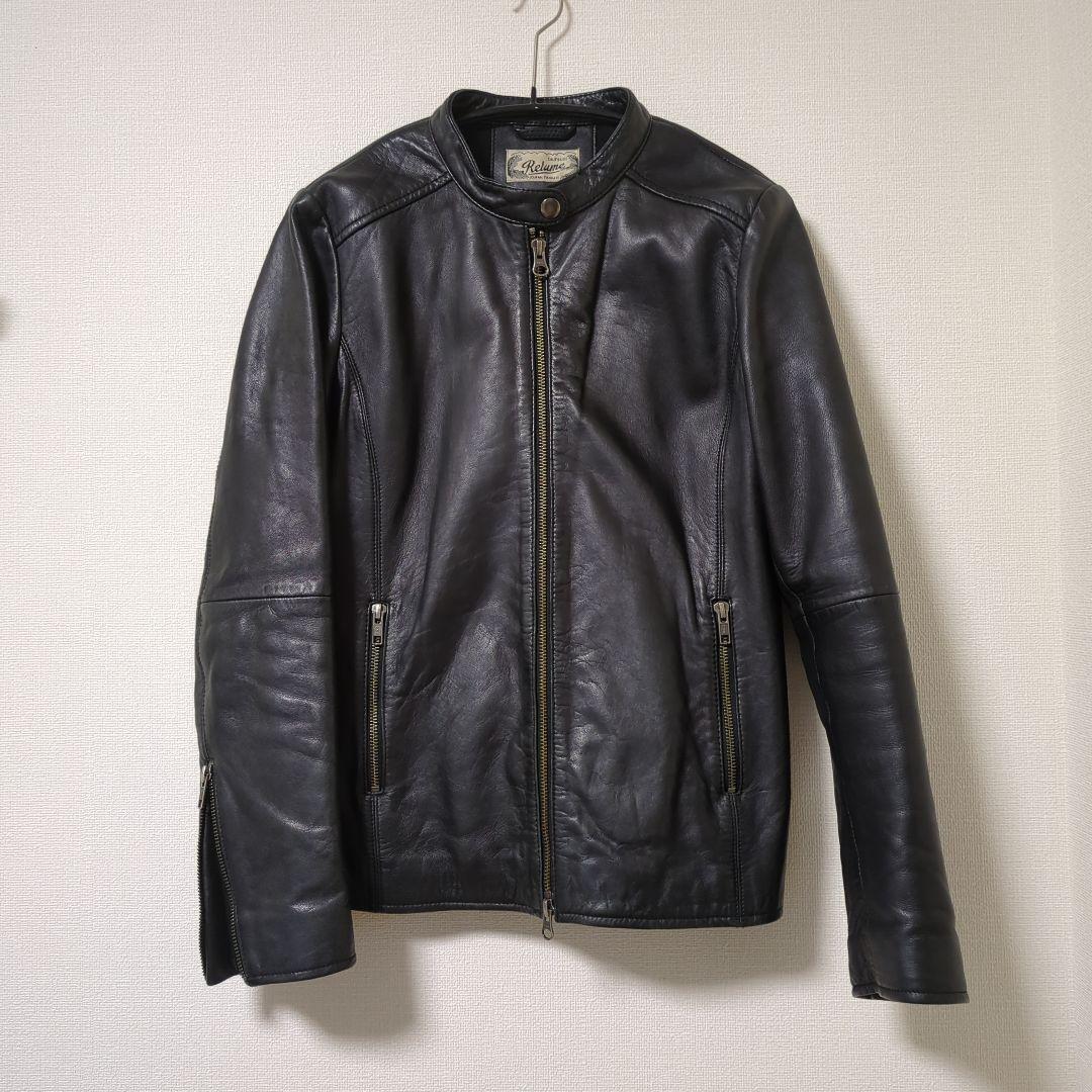 美品 ジャーナルスタンダード シングルライダース ラムレザー ジャケット 38