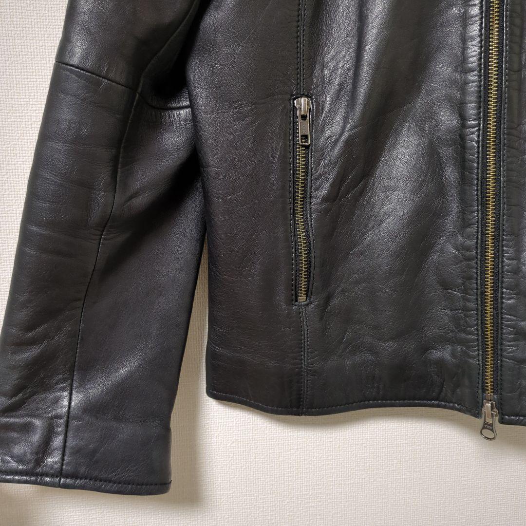 美品 ジャーナルスタンダード シングルライダース ラムレザー ジャケット 38