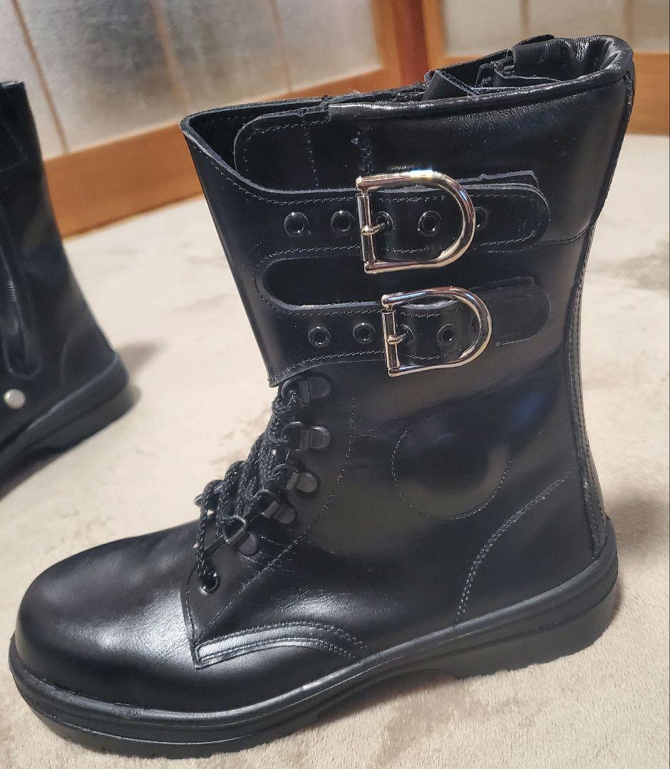 ミドリ安全☆ラバーテック 編上靴 安全靴 黒 25EEE 日本製