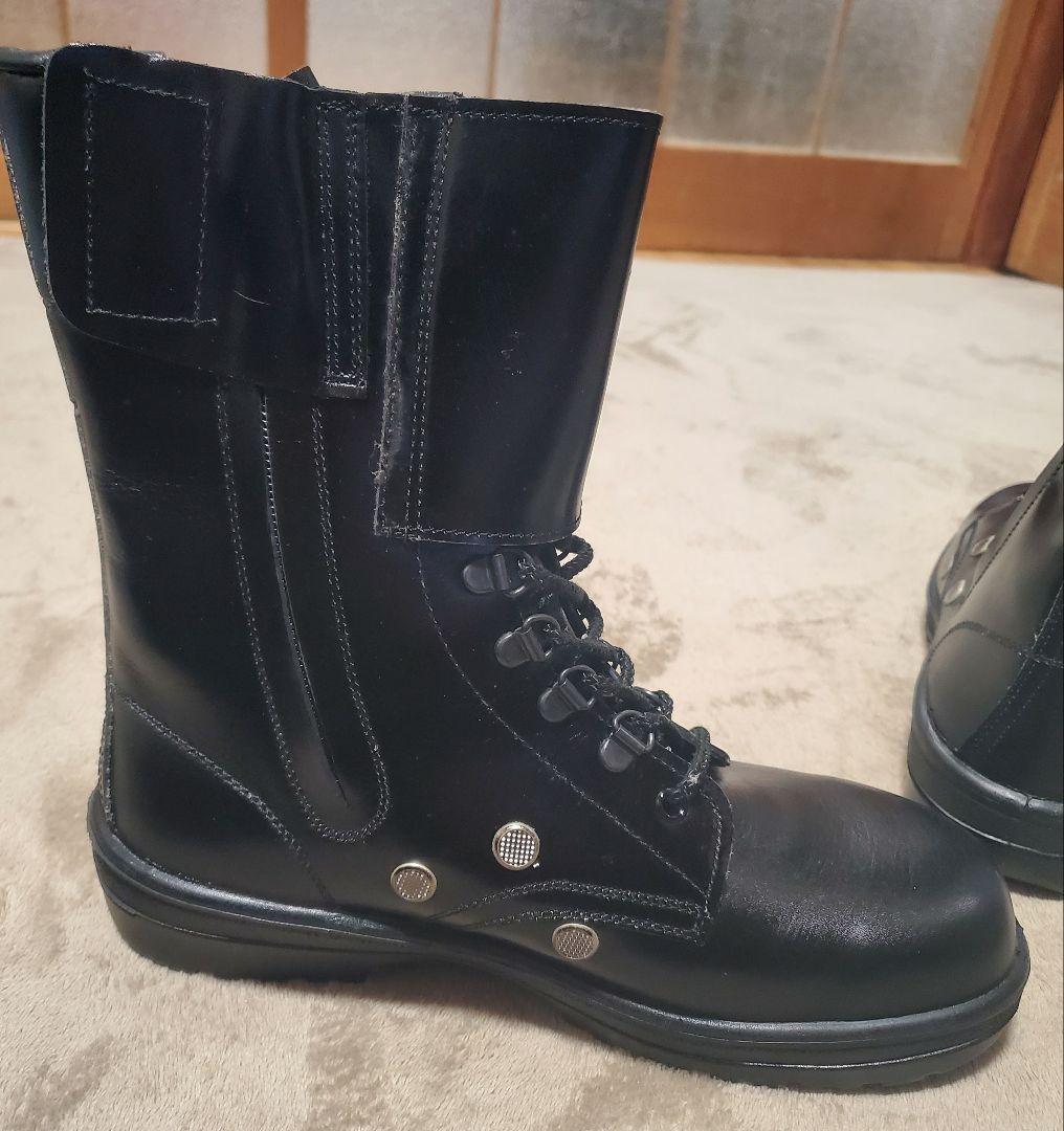 ミドリ安全☆ラバーテック 編上靴 安全靴 黒 25EEE 日本製