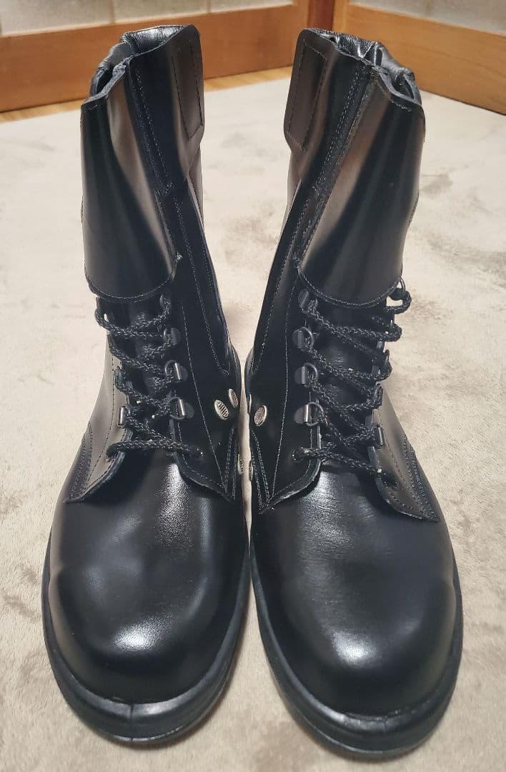 ミドリ安全☆ラバーテック 編上靴 安全靴 黒 25EEE 日本製