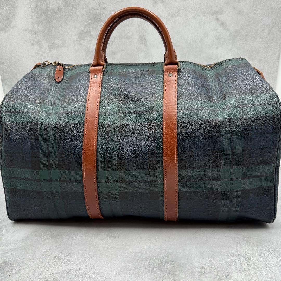 付属品完備 ポロ ラルフローレン PVC レザー ボストンバッグ 2way